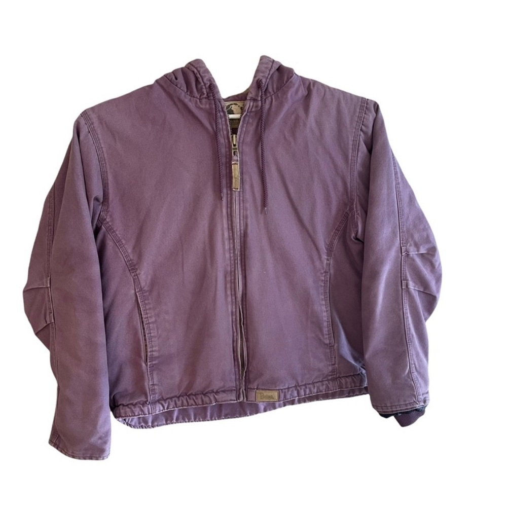 Berne purple lavender lined work chore coat with insulated hood